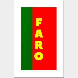 Faro in Portuguese Flag Colors Vertical Posters and Art